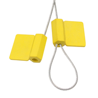 Scellé de câble en aluminium PM-CS3302 à numéro de série personnalisé, robuste et anti-effraction pour la logistique internationale