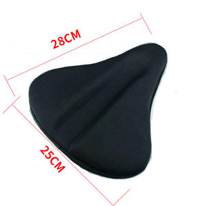 Promosyon yeni geniş bisiklet eyer bisiklet silikon silika jel yastık rahat 3D yumuşak ped MTB yol bisiklet selesi klozet kapağı - Product Image 2