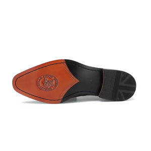 Nouveau style de chaussures en cuir véritable pour hommes, richelieus à lacets, respirantes, à semelle souple et antidérapante - Product Image 6