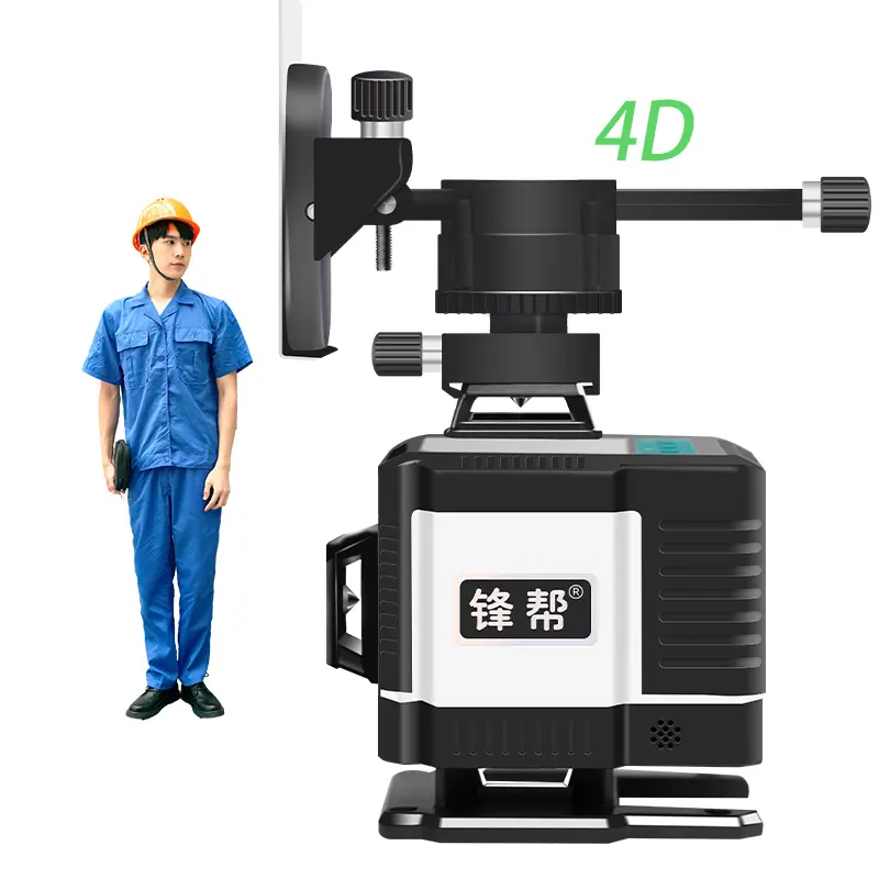 Profesyonel dijital makine 16 satır 4D kendini tesviye yeşil lazer ışını akıllı ses elektronik çapraz 360