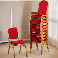 Chaise de banquet empilable et spécifique pour les fêtes, type de mobilier d'hôtel, chaises d'hôtel