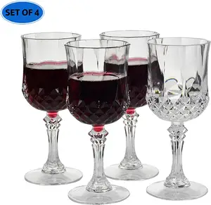 Винтажные Роскошные поликарбонатные хрустальные бокалы для шампанского пластиковый бокал винная чашка для свадьбы