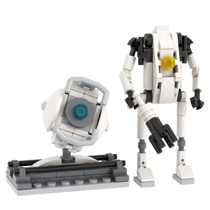 MOC1663 157 pz portale 2 Robot regali Mini Diy blocchi di costruzione set educativi per bambini - Product Image 5