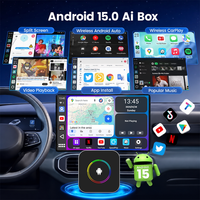Adaptador Inalámbrico CarPlay Android Auto Playaibox 4G+32GB Android 15 Magic Box con Acceso Completo a Google Play, Descarga de Aplicaciones de Streaming