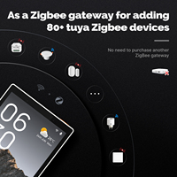 MOES Tuya WLAN Smart 5-Zoll Touchscreen US-Zentralsteuerungspanel Sprachsteuerung Alexa und ZigBee Gateway Integrierte Szenensteuerung
