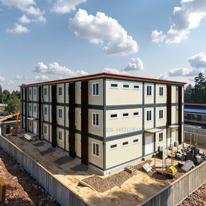 Casas prefabricadas con energía solar resistentes a huracanes Casas prefabricadas de hormigón de 2 dormitorios Casa contenedor de paquete plano - Product Image 1