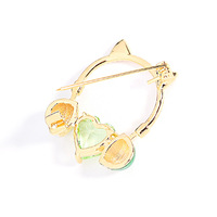 Broche XILIANGFEIZI Oreilles de Chat Rose – Cadeau d'Anniversaire pour Femme, Épingle Mignonne et Tendance pour Pull ou Manteau