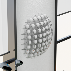 Présentoir mural en acrylique pour balles de golf, idéal pour les comptoirs de magasins de golf professionnels, transformant des balles de practice en articles à succès à la caisse - Product Image 2