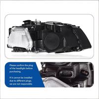 Pour Audi A5 2008-2012, ensemble de phares modifiés avec lentille LED, 12V 35W, feux de jour, 3000-6400 lumens