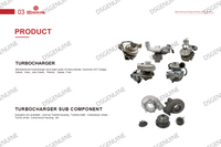 Kit de turbocompresseur pour moteur diesel HX55W ISM QSM M11 4046025