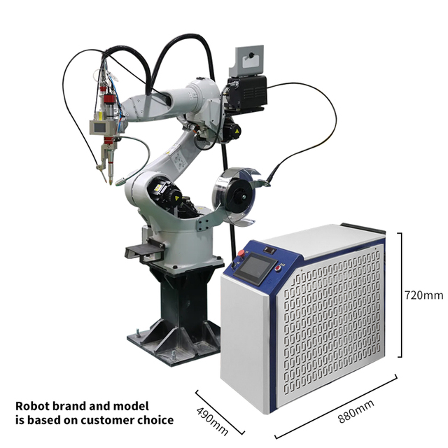 Robotic Laser Welding Automation Cell 3000W for Shipbuilding Bulkhead Stiffener Complex 3D Seam Weld and Shipbuilding