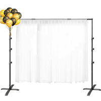 Kit de support de fond photo 2,8x3,3M réglable pour photographie, vidéo, studio et affichage publicitaire