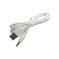 Kabel Adaptor Split Feed USB A ke Dua Jack DC Barrel, Kabel Daya Y Splitter untuk Kamera Keamanan dan Router
