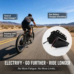Elettrifica la tua <span class=keywords><strong>bici</strong></span>: vai più avanti, guida per più tempo, senza fatica. Batteria Triangolare per E-bike 48V-72V 20-30Ah - Product Image 1