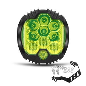 Nouvelle Arrivée - Phare de Travail LED 5 Pouces à Couverture Jaune, Projecteur LED 6000K Super Lumineux, Éclairage Diurne Étanche pour Voiture - Product Image 2