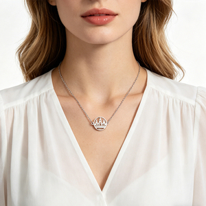 Collier chaîne avec pendentif en acier inoxydable plaqué or 18 carats, motif carte de <span class=keywords><strong>Lalish</strong></span> Yazidi, thème Yazidi - Product Image 5