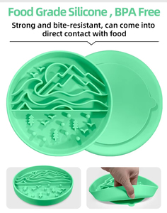 Tazón Personalizado para Perros con Cuatro Diseños, Tazón de Alimentación Lenta, Apto para Lavavajillas y Microondas, Tazón de Silicona con Diseño Antideslizante - Product Image 4
