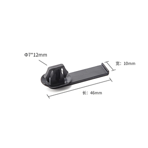 <span class=keywords><strong>Clip</strong></span> di fissaggio XK05 per cinghie, in nylon nero, per connettori ovali per seggiolini auto, PP9220301/151-02794 - Product Image 2