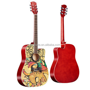 Kabat Top Seller Guitarra 41 pollici <span class=keywords><strong>chitarra</strong></span> acustica elettrica basso con pittura - Product Image 1