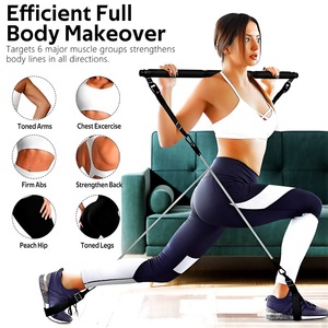 CZFIT Customize 5 Levels Heavy Duty Adjustable Gym Fitness <b>Workout</b> Elastic 11pcs Latex Resistance <b>Bands</b> Tube Set - Product Image 6