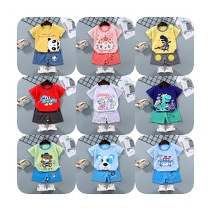 Set per bambini da ragazzo con collo a Polo a manica corta abito estivo con stampa di <span class=keywords><strong>barba</strong></span> <span class=keywords><strong>camicia</strong></span> da bambino moda Casual abbigliamento per bambini - Product Image 1