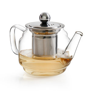 Tetera de Vidrio Borosilicato de 500 ml, Resistente al Calor, con Infusor para Té de Flores Sueltas, Tetera para Preparar Té - Product Image 1