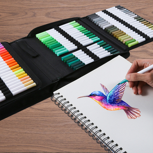 <span class=keywords><strong>Pennarelli</strong></span> artistici di alta qualità 24/12/36/48/60/72/120 colori disegno scritte calligrafia acquerello pennello punta set di penne - Product Image 4