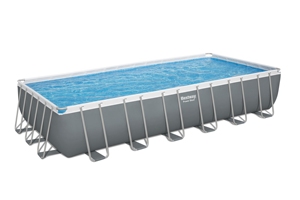 Bestw 56475 7,32 m x 3,66 m x 1,32 M Power Steel Metal Bracket PVC Outdoor Juego de <span class=keywords><strong>piscina</strong></span> <span class=keywords><strong>rectangular</strong></span> sobre el suelo - Product Image 2