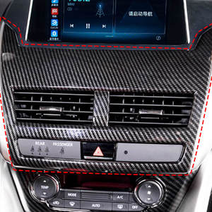 Piezas interiores de fibra de carbono de acero inoxidable ABS automotriz OEM para Marco embellecedor de salida de aire central cruzado Mitsubishi <span class=keywords><strong>Eclipse</strong></span> 2019 - Product Image 3