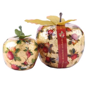 <span class=keywords><strong>Bombe</strong></span> de bain en forme de pomme, parfumée, glamour, film doré, best-seller, pour cadeau de festival - Product Image 1
