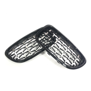 Llanta y plateado meteorito Fin riñón coche parrilla delantera para bmw F10 5 Series - Product Image 2