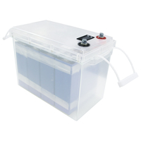 IMREN 5kWh 300Ah boîte de batterie bricolage 12V 280Ah BMS Lifepo4 boîtes de batterie Lithium Ion vide boîte de batterie en métal bricolage