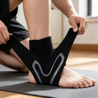 Attelle de cheville respirante et légère pour la protection de la cheville, idéale pour le basketball, l'alpinisme, le fitness en extérieur, anti-entorse et soutien de la pression