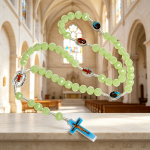 Magnifiques chapelets catholiques avec étui, Israël, Vierge Marie, bijoux en acier, vente en gros, pour souvenir, chapelets catholiques de luxe - Product Image 3