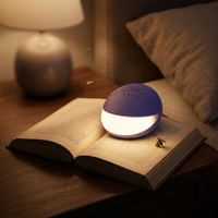Mini-enceinte Glow Bug 2026 avec veilleuse douce, machine à bruit blanc portable, boîte audio pour décoration de chevet, cadeau apaisant
