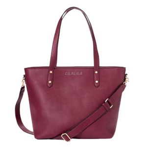 Sacs fourre-tout de luxe en cuir PU de qualité supérieure, à deux poignées, fermeture ouverte, imperméables, brodés, avec rivets, marque privée, vente en gros - Product Image 1