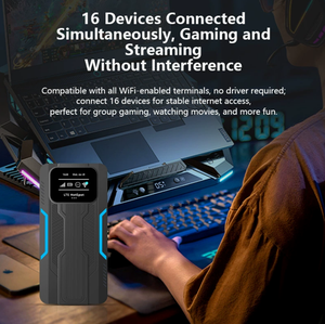 Routeur WiFi6 4G LTE de poche, double bande <span class=keywords><strong>2</strong></span>,4 GHz et 5,8 GHz, 300 Mbps, pare-feu, WPS, carte <span class=keywords><strong>SIM</strong></span>, QoS - Product Image 3
