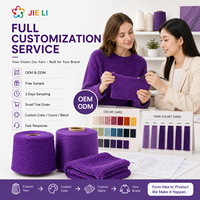 Fil de coton mercerisé brûlé 6.8NM 100% pur coton soyeux et respirant pour robe d'été de luxe, couleur personnalisée, fourniture directe usine