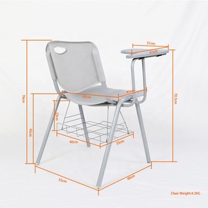 Zoifun Comfortabele Schoolmeubilair Klassikale Opleiding Studie Student Stoel Met Schrijfblok - Product Image 3