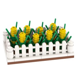 Bloques de Construcción Educativos de la Serie Jungla, Edificios Modernos, Campo de Maíz, MOC MOOXI MOC3031, Plástico ABS, Escala 1:18, Venta al Por Mayor - Product Image 5