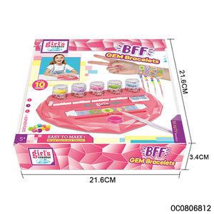 Kit de fabrication de bracelets pour filles avec machine à tricoter manuelle, jouet DIY pour filles de 5 <span class=keywords><strong>ans</strong></span> - Product Image 6
