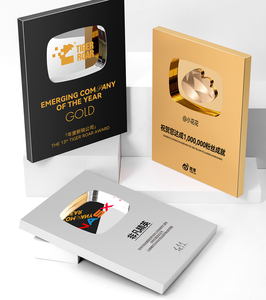 Biển hiệu bằng nhôm khắc logo tùy chỉnh, bảng bằng kim loại trao giải, cúp trao giải trống bán buôn - Product Image 4