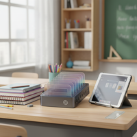 Station de charge rapide PD 120W à 6 ports en gros, organisateur de charge multi-USB-C PD pour salles de classe, bureaux, hôtels, téléphones multiples