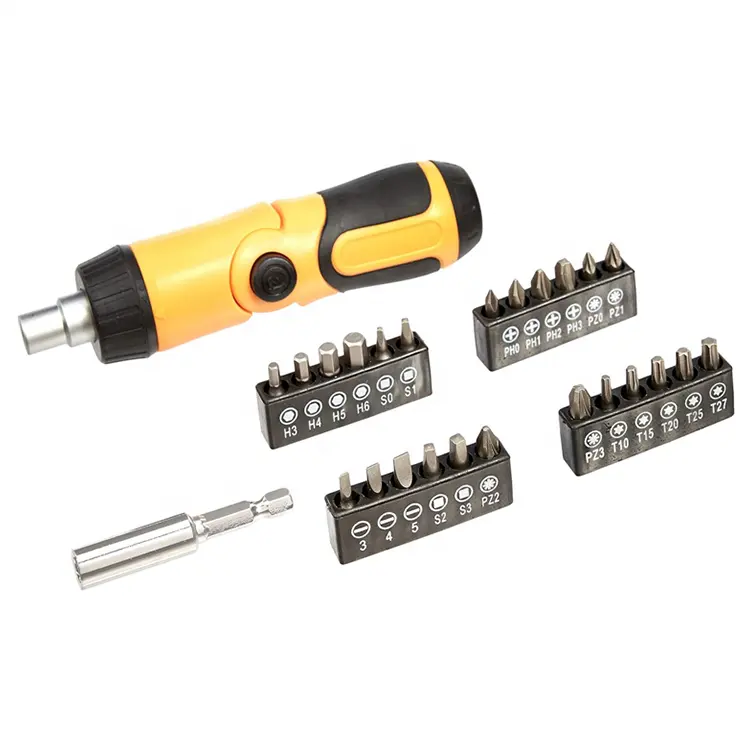 26pcs ratcheting Screwdriver và bit thiết lập bền Screwdriver công cụ thiết lập nóng bán Ratchet Screwdriver thiết lập