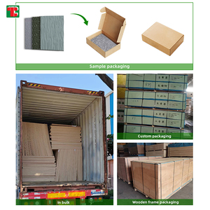 Chapa sólida de <span class=keywords><strong>Viruta</strong></span> Madera Techo Listo Hecho 3D Adhesivo Paneles de pared de madera Acsticos Para Techo Panel de tablero de hoja compuesta - Product Image 5