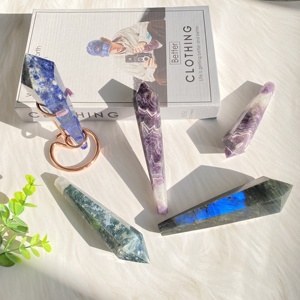 批发天然高品质治疗水晶石根棒点灵气宝石水晶占卜权杖装饰礼品 - Product Image 5