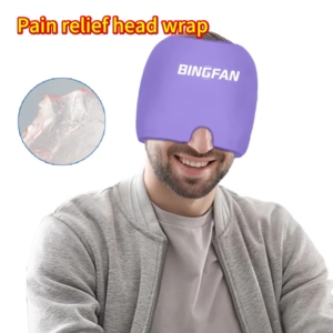 Paket panas & dingin pereda migrain-pak es dapat dipakai ulang pembungkus kepala & topi Gel dingin untuk sakit kepala nyaman - Product Image 1