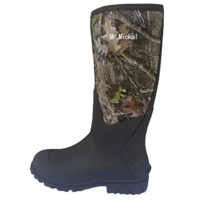 Bottes de pluie longues en néoprène imperméable en caoutchouc pour hommes, fabricant OEM, bottes de pluie pour femmes - Product Image 1