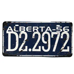 Fabrik Großhandel USA 12*6 Zoll kunden spezifische gedruckte Nummern schilder - Product Image 4