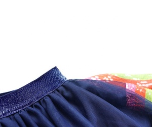 Arco Iris lentejuelas niños por encima <span class=keywords><strong>de</strong></span> <span class=keywords><strong>la</strong></span> rodilla <span class=keywords><strong>Mini</strong></span> falda <span class=keywords><strong>Tutu</strong></span> para niñas en azul marino - Product Image 3